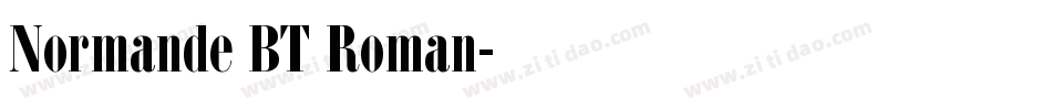 Normande BT Roman字体转换